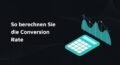 conversion rate berechnen