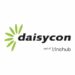 Daisycon logo on white background with green flower symbol on the left and the text 'daisycon part of Linehub' in black.