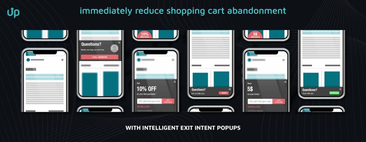 prevent shopping cart abandonment exit intent