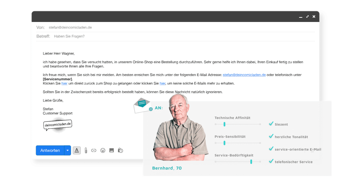 beispiel warenkorbabbruch mail