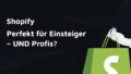 Titelbild: Shopify: Perfekt für Einsteiger – UND Profis?