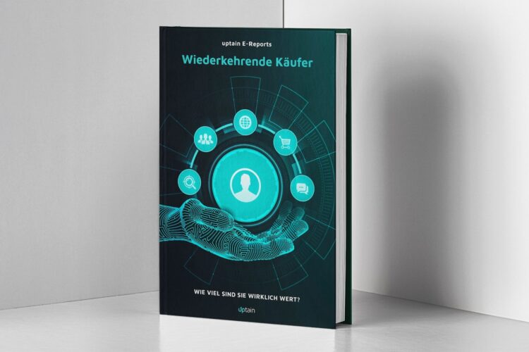 Das Cover für diese E-Commerce Studie zum Thema wiederkehrende Käufer.