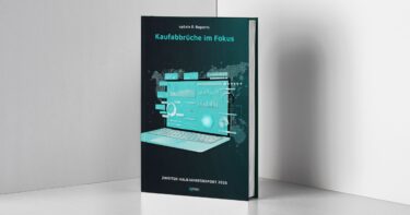 2025 e-report zum Thema Kaufabbrecher Banner mit Strategien zur Reduzierung verlorener Verkäufe 